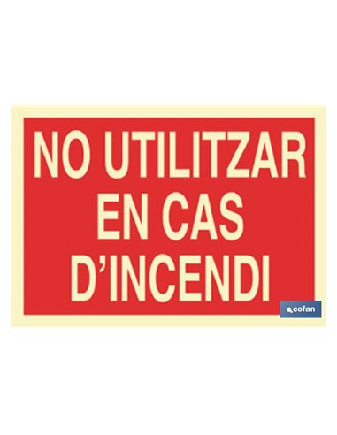 SEÑAL LUMINISCENTE 297X210MM.