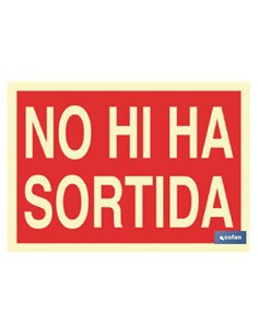 SEÑAL LUMINISCENTE 297X210MM.