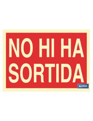 SEÑAL LUMINISCENTE 297X210MM.