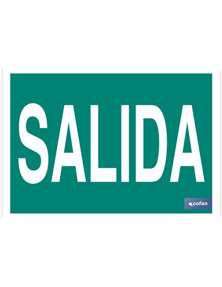 SEÑAL LUMINISCENTE 210X148MM.