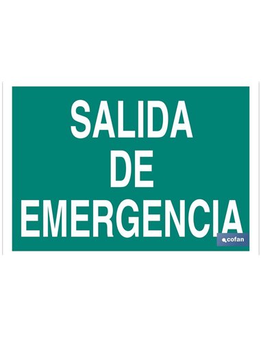 SEÑAL LUMINISCENTE 297X210MM.