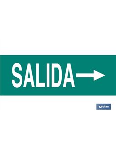 SEÑAL LUMINISCENTE 400X100MM.