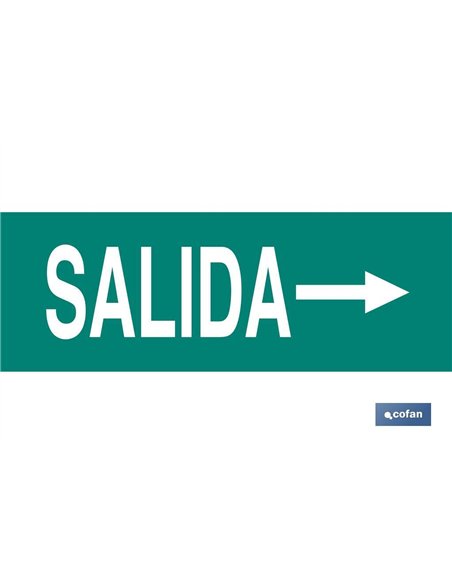 SEÑAL LUMINISCENTE 400X100MM.