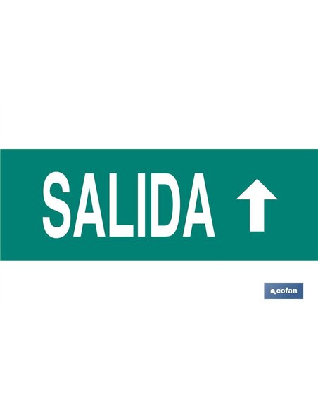 SEÑAL LUMINISCENTE 400X100MM.