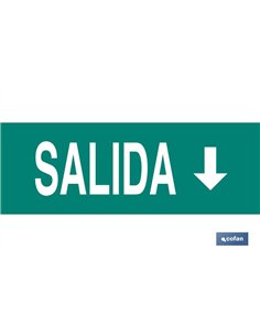 SEÑAL LUMINISCENTE 400X100MM.