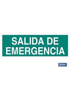 SEÑAL LUMINISCENTE 400X100MM.