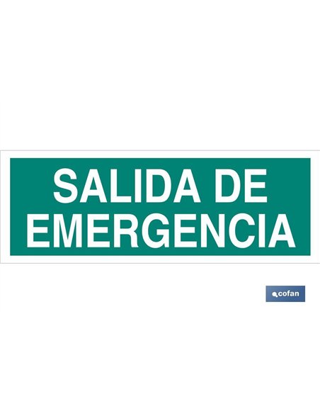 SEÑAL LUMINISCENTE 400X100MM.