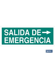 SEÑAL LUMINISCENTE 400X100MM.
