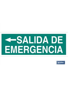 SEÑAL LUMINISCENTE 400X100MM.