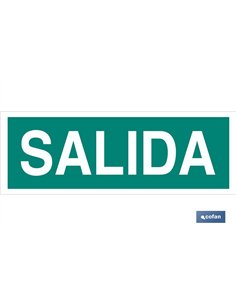 SEÑAL LUMINISCENTE 400X100MM.
