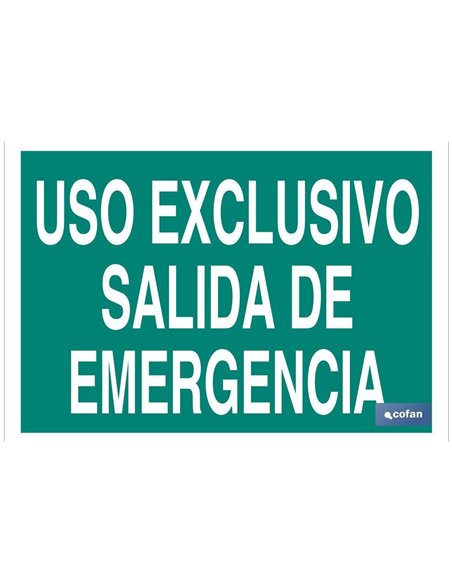 SEÑAL LUMINISCENTE 297X210MM.