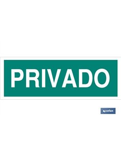 SEÑAL LUMINISCENTE 400X100MM