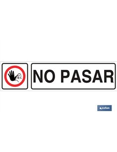 SEÑAL GLASSPACK ADHESIVA 250X62MM.