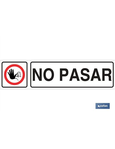 SEÑAL GLASSPACK ADHESIVA 250X62MM.