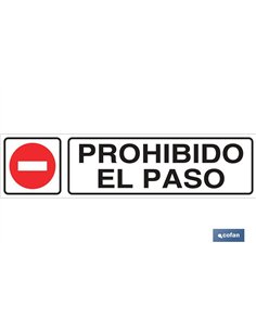 SEÑAL GLASSPACK ADHESIVA 175X45MM.