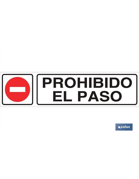 SEÑAL GLASSPACK ADHESIVA 175X45MM.