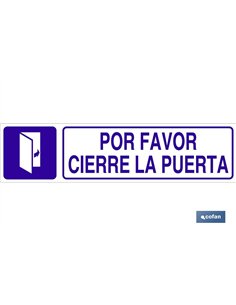 SEÑAL GLASSPACK ADHESIVA 175X45MM.