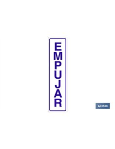 SEÑAL GLASSPACK ADHESIVA 250X62MM.