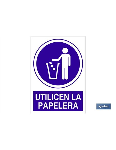 SEÑAL POLIESTIRENO 297X210MM.