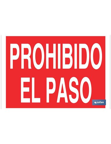 SEÑAL POLIESTIRENO 420X297MM