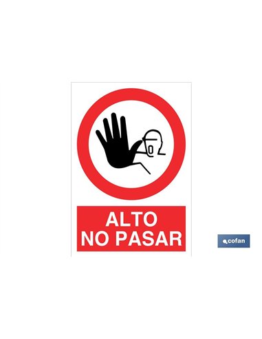 SEÑAL POLIESTIRENO 420X297MM.
