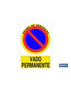 SEÑAL POLIESTIRENO 210X148MM.