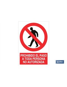 SEÑAL POLIESTIRENO 210X148MM.
