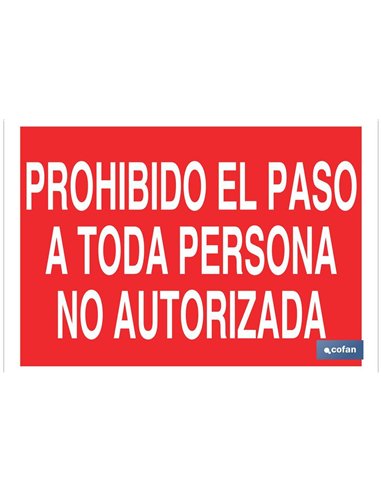 SEÑAL POLIESTIRENO 420X297MM