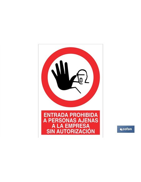 SEÑAL POLIESTIRENO 297X210MM.