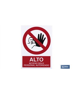 SEÑAL POLIESTIRENO 210X148MM