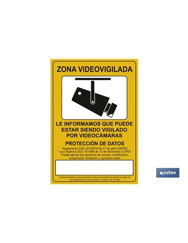 SEÑAL POLIESTIRENO 297X210MM