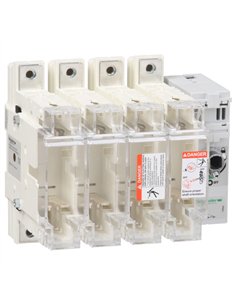 Interruptor secc. FUSIBLE 4X 160A - SCHNEIDER: FUSIBLES, 160 amperios, 4 polos.