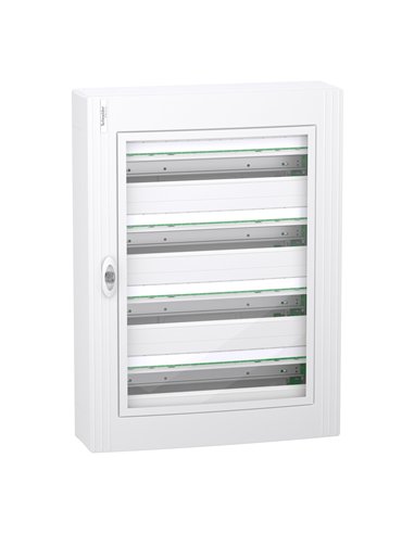 Lampada PRISMASET XS 24W 4F con paralume trasparente e design moderno.