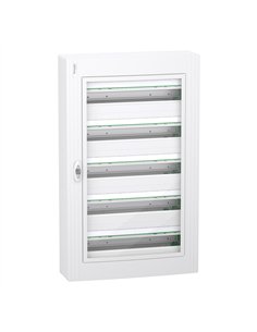 Luminária PRISMASET XS 24W 5F com design transparente e 5 spots de LED.