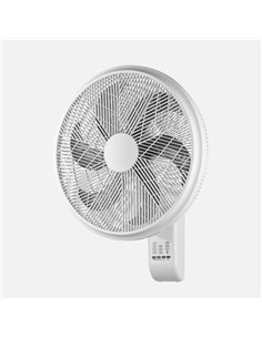 Ventilador Pared Alcora 75w Blanco 3vel 6asp C/remoto Oscilante Y Orientab.tempo.65x52x30cm 2