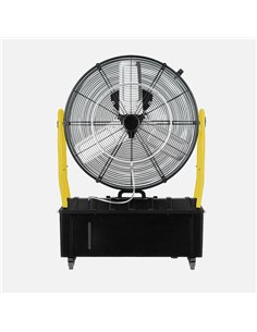 Ventilador Nebulizador Industrial Excalibur 300w Negro/amarillo 3aspas 3vel. 65d Tanque Agua 25l C/ruedas 101x71x30cm 2
