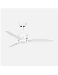 Ventilador Dc Montiel 18w Blanco 3aspas 6vel 106d Luz Opcional 2250lm 300045006500Kk Remoto+memoria+temporizador 2