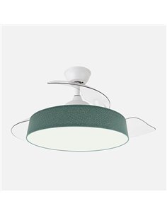 Ventilateur Boga 72 W Blanc/vert 108D 3ASP 7200 lm 3000/4000/6000 K Télécommande + Mémo + Tempo