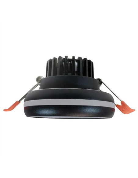 Foco LED empotrable 6W Dalai negro IPIP44