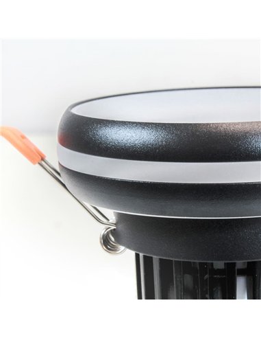 Foco LED empotrable 6W Dalai negro IPIP44