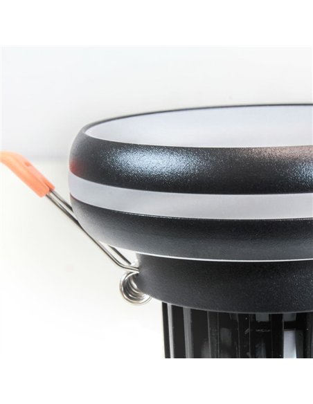 Foco LED empotrable 6W Dalai negro IPIP44
