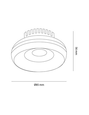 Foco LED empotrable 6W Dalai blanco IPIP44