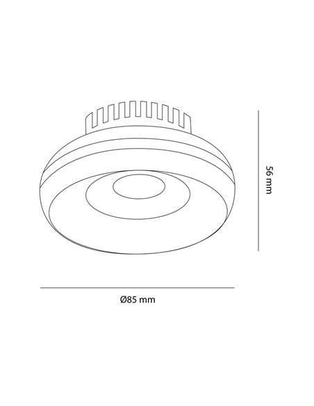 Foco LED empotrable 6W Dalai blanco IPIP44
