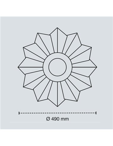 Plafón de techo LED Sun 60W 4300Lm CCT Dim Smart