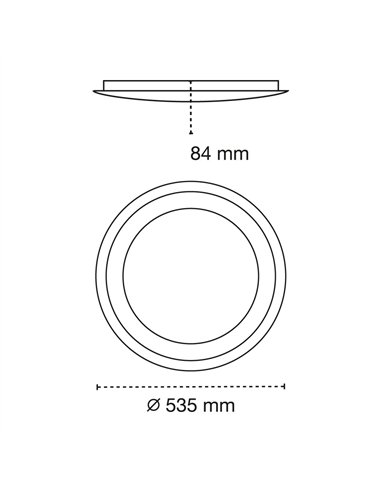 PLAFON LED 60W DIMMABLE 3 TEMPERATURAS NASSIRA