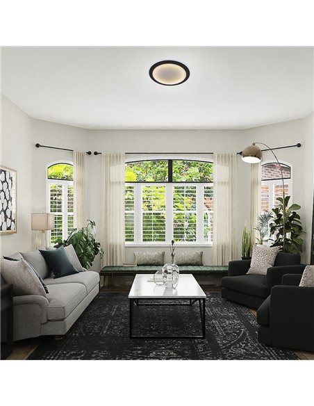 Downlight de techo LED Halo 36W 3300Lm CCT Negro