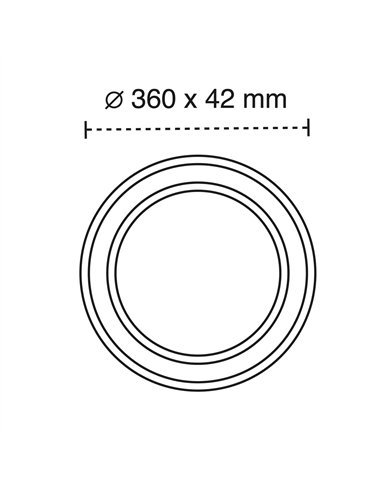Downlight de techo LED Halo 36W 3300Lm CCT Negro