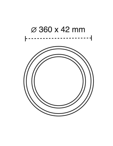 Downlight de techo LED Halo 36W 3300Lm CCT Negro