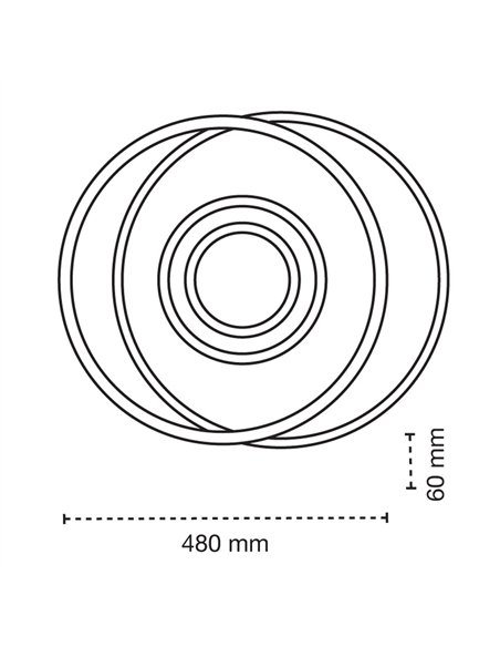 Plafón LED Naos 75W 5840Lm CCT Dim
