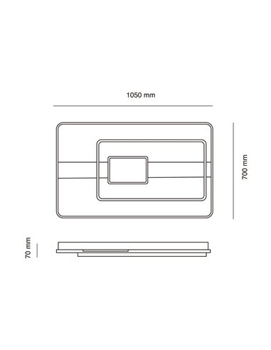 Plafón de techo LED Pixy 156W 7800Lm CCT Dim